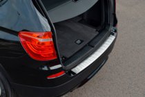 BMW X3 F25 2011-2018 Protection de pare-chocs arrière en acier inox OmsaLine (mat, inox) photo 6