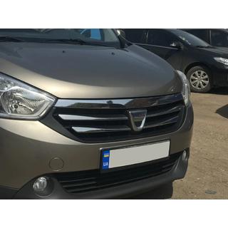 Couvre-calandre chromés (4 pcs, inox) Dacia Lodgy 2012-2022 photo 4