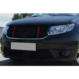 Baguette chromée sous la calandre (1 pc, inox) Dacia Sandero 2013-2020 photo 1