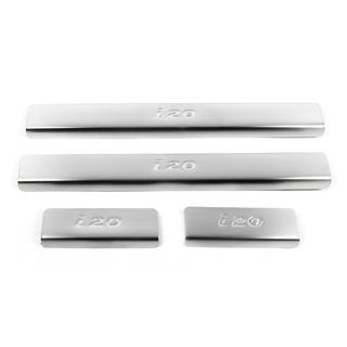 Seuils de porte OmsaLine (4 pcs, inox) Hyundai I-20 2008-2012 photo 2
