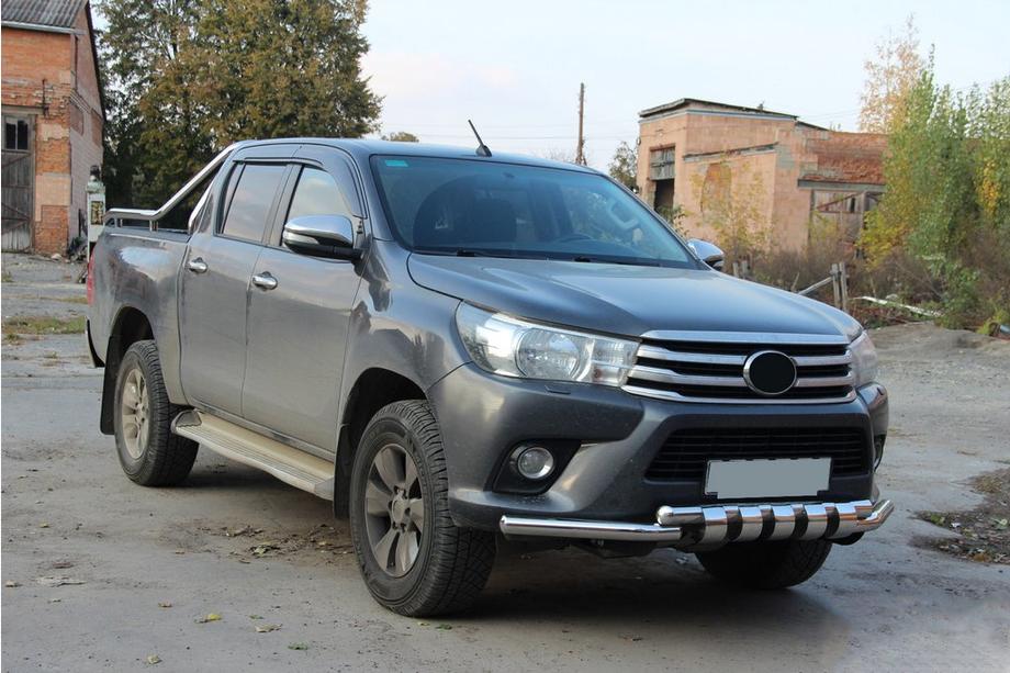 Toyota Hilux 2015- Pare-buffle Avant F3-34 (Inox) Photo 2