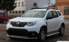 Dacia Duster 2008-2018 Pare-buffle Avant ST014 (Inox) d60/42 photo 2