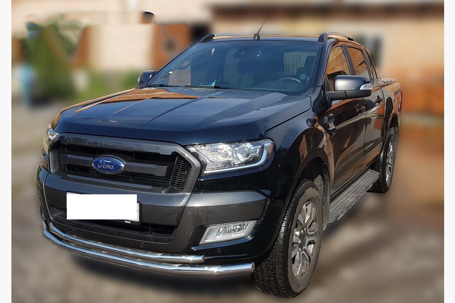 Ford Ranger 2011–2022 Pare-buffle Avant ST014 (Inox) d60/42 Image