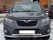 Hyundai Santa Fe 2 2006-2012 Pare-buffle Avant ST014 (Inox) photo 1
