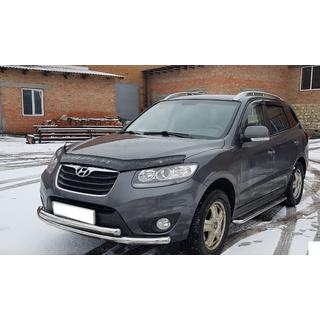 Pare-buffle Avant ST014 (Inox) Hyundai Santa Fe 2 2006-2012 photo 2