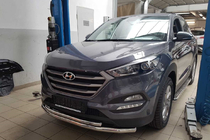 Hyundai Tucson TL 2016-2021 Pare-buffle Avant ST014 (Inox) d60/60 photo 1