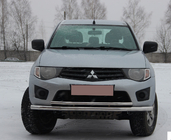 Mitsubishi L200 2006-2015 Pare-buffle Avant ST014 (Inox) photo 1