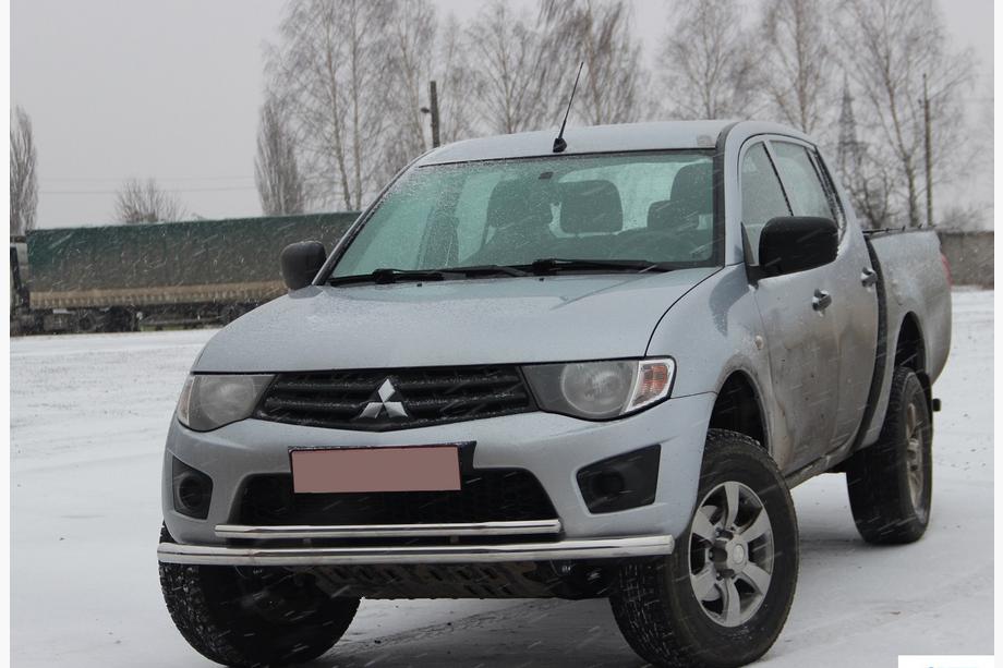 Mitsubishi L200 2006-2015 Pare-buffle Avant ST014 (Inox) d60/42 Photo 2