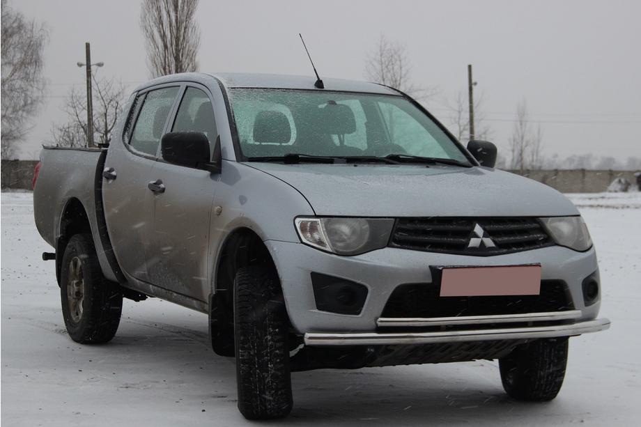 Mitsubishi L200 2006-2015 Pare-buffle Avant ST014 (Inox) d60/42 Photo 3
