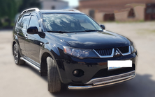 Mitsubishi Outlander 2006-2012 Pare-buffle Avant ST014 (Inox) d60/60 photo 3
