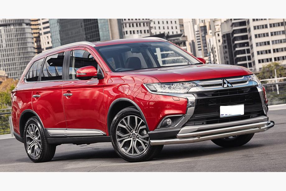Mitsubishi Outlander 2012-2021 Pare-buffle Avant ST014 (Inox) Photo 1
