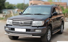 Toyota Land Cruiser 100 1998-2007 Pare-buffle Avant ST014 (Inox) d60/42 photo 2