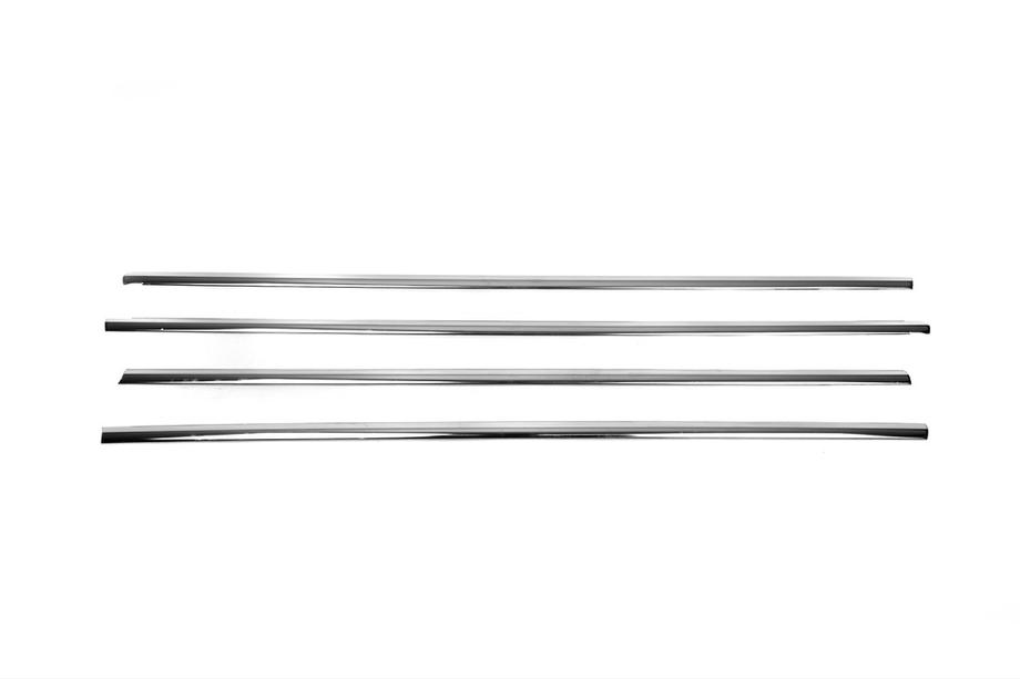 Volkswagen Golf 7/E-Golf 2012-2020 Baguettes de vitre inférieures en inox HB (4 pcs) OmsaLine - Inox Italien Photo 2