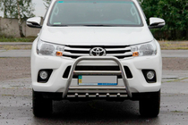 Toyota Hilux 2015- Pare-buffle QT006 (Inox) photo 1