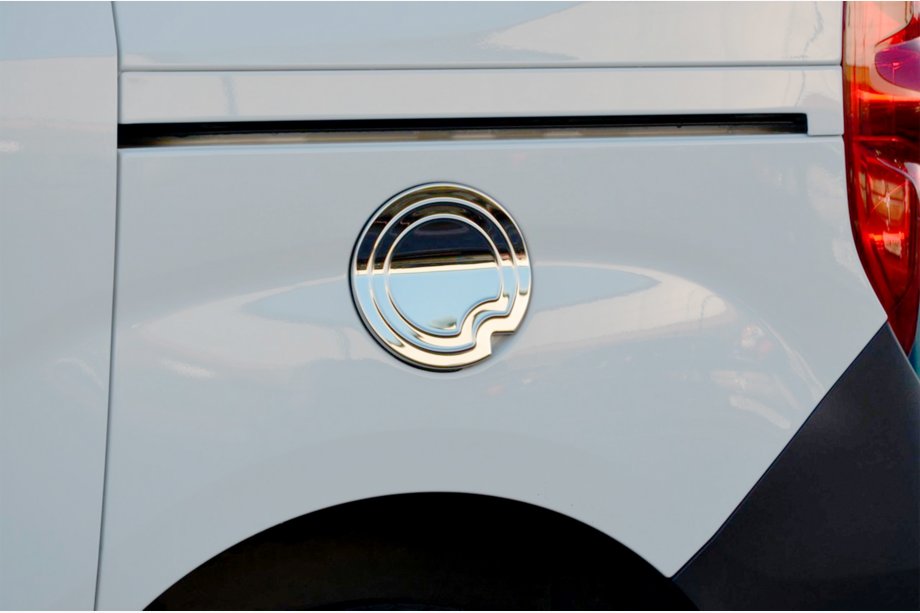 Opel Combo 2012-2018 Cache chromé de trappe à carburant (inox) Image