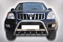 Toyota Land Cruiser Prado 120 2002-2009 Pare-buffle WT004 Inox photo 1