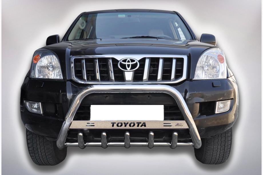 Toyota Land Cruiser Prado 120 2002-2009 Pare-buffle WT004 Inox Image