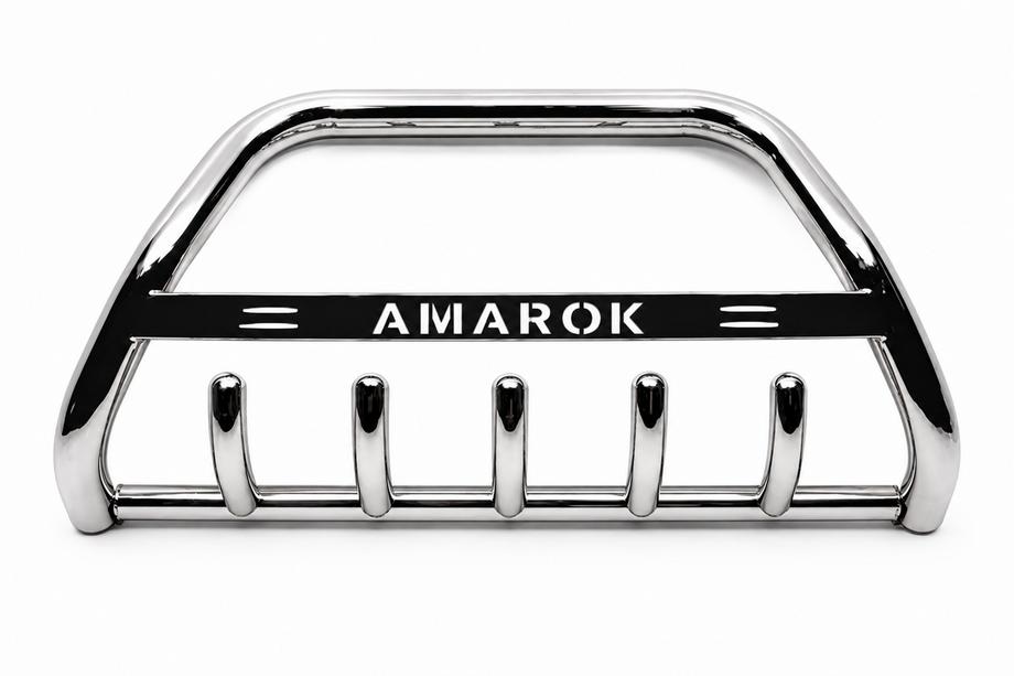 Volkswagen Amarok 2010-2022 Pare-buffle WT004 Inox Photo 1