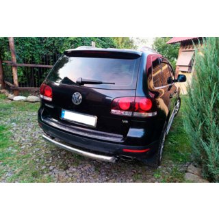 Protection arrière AK002 (2 pcs, inox) Volkswagen Touareg 2002–2010 photo 2