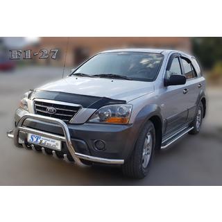 Pare-buffle WT003-Exclusive (acier inoxydable) Kia Sorento I BL 2002-2009 photo 3