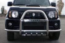 Suzuki Jimny 1998-2018 Pare-buffle QT007-Exclusive (avec inscription, inox) photo 5