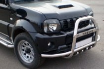 Suzuki Jimny 1998-2018 Pare-buffle QT007-Exclusive (avec inscription, inox) photo 4