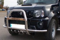 Suzuki Jimny 1998-2018 Pare-buffle QT007-Exclusive (avec inscription, inox) photo 3