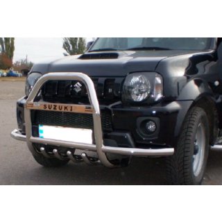 Pare-buffle QT007-Exclusive (avec inscription, inox) Suzuki Jimny 1998-2018 photo 3