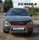 Lada Kalina 2004-2011 Arceau de protection avant WT003 (60 mm, inox) photo 2