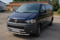 Volkswagen T5 2010-2015 Protection avant F3-42 (inox) photo 2