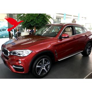 Barres longitudinales de toit integrees chromees OEM (Aluminium, pose par collage) BMW X6 F16 2014-2019 photo 2