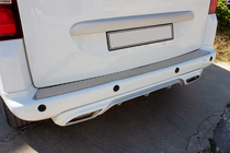 Citroen Berlingo 2008-2018 Protection de pare-chocs arrière Omsa Line (inox) photo 5
