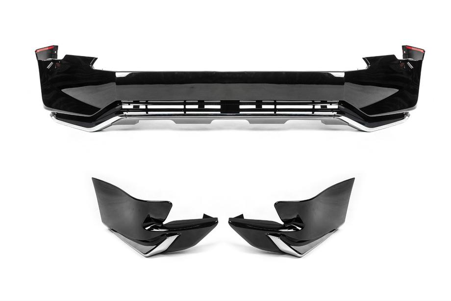 Toyota Land Cruiser Prado 150 2009-2023 Protections de pare-chocs avant et arrière Jaos V1 (2017-) Noir Photo 1