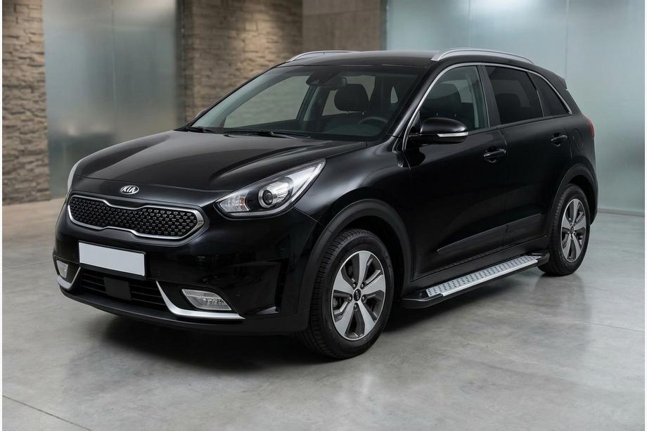 Kia Niro 2016–2021 Marchepieds latéraux Allmond Grey (2 pcs, aluminium) Image