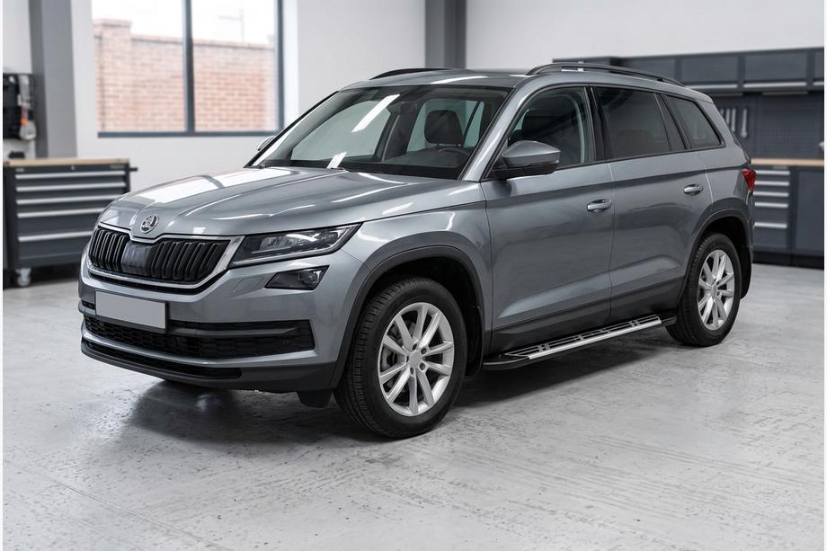 Skoda Kodiaq 2016-2023 Marchepieds Latéraux Sunrise (2 pcs, Aluminium) Image