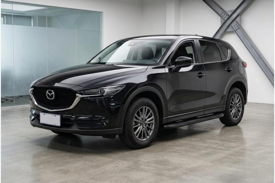 Mazda CX-5 2017–2025 Marchepieds Latéraux Tayga Black (2 pcs, Aluminium) Image