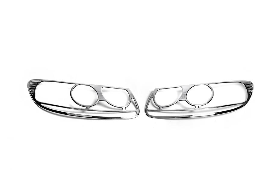 Hyundai Santa Fe 2 2006-2012 Couvre-phares Chromes (2006-2010, 2 pcs, plastique) Image