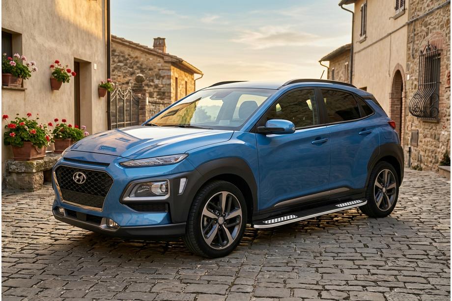 Hyundai Kona 2017-2023 Marchepieds Latéraux Tayga V2 (2 pcs, Aluminium) Image