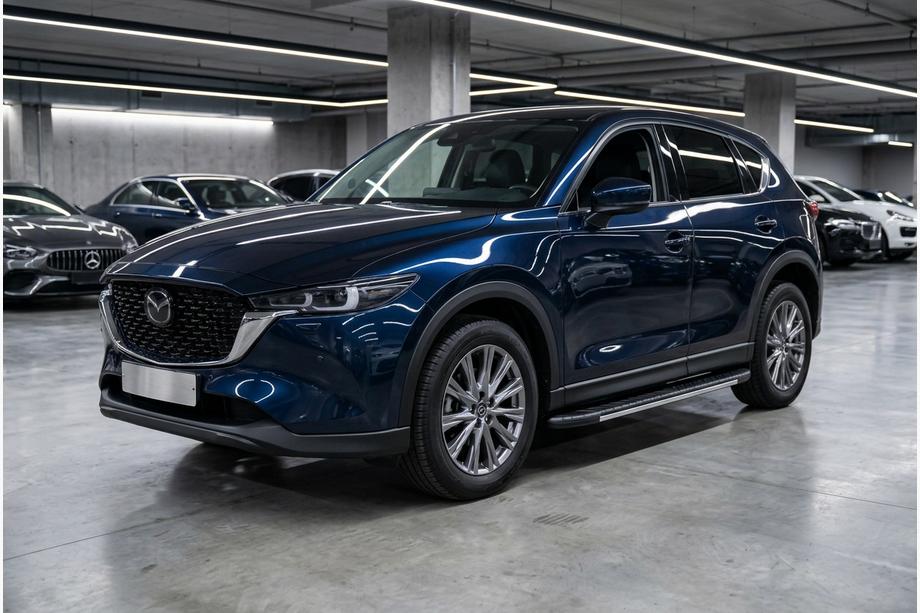 Mazda CX-5 2017–2025 Marchepieds Latéraux Bosphore Grey (2 pcs, Aluminium) Image
