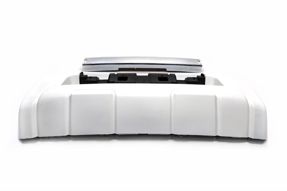 Toyota Land Cruiser 200 2007-2021 Lame avant 2012-2016 (style EA, sans jupe) Blanc Photo 2