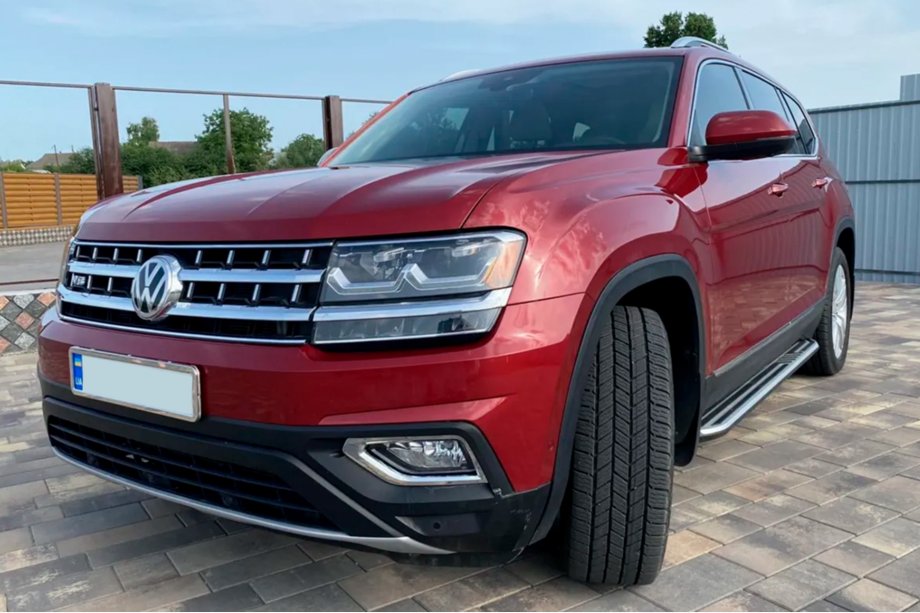 Volkswagen Atlas (Terramont) 2016- Marchepieds Latéraux OEM (2 pcs, Aluminium) Image