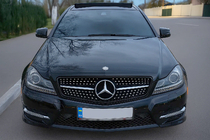 Mercedes C-class W204 2007-2015 Calandre Avant Diamond Black photo 1