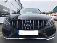 Mercedes C-class W205 2014-2021 Calandre Avant Panamericana GT (pour Avantgarde/AMG-Line/C43 AMG) 2014-2018, avec caméra photo 7
