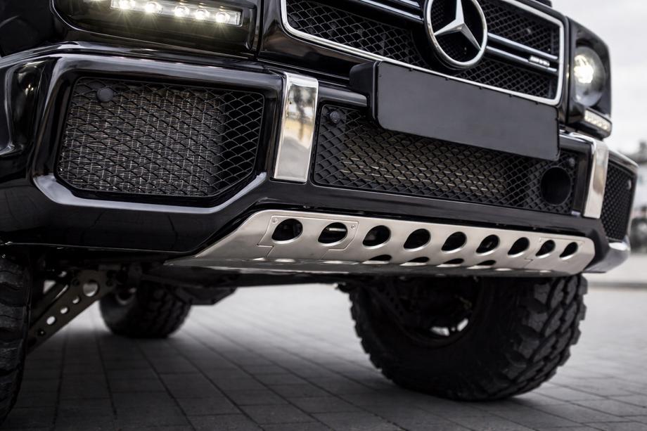 Mercedes G class W463 1990-2018 Protection de Pare-chocs Avant Inox Photo 2