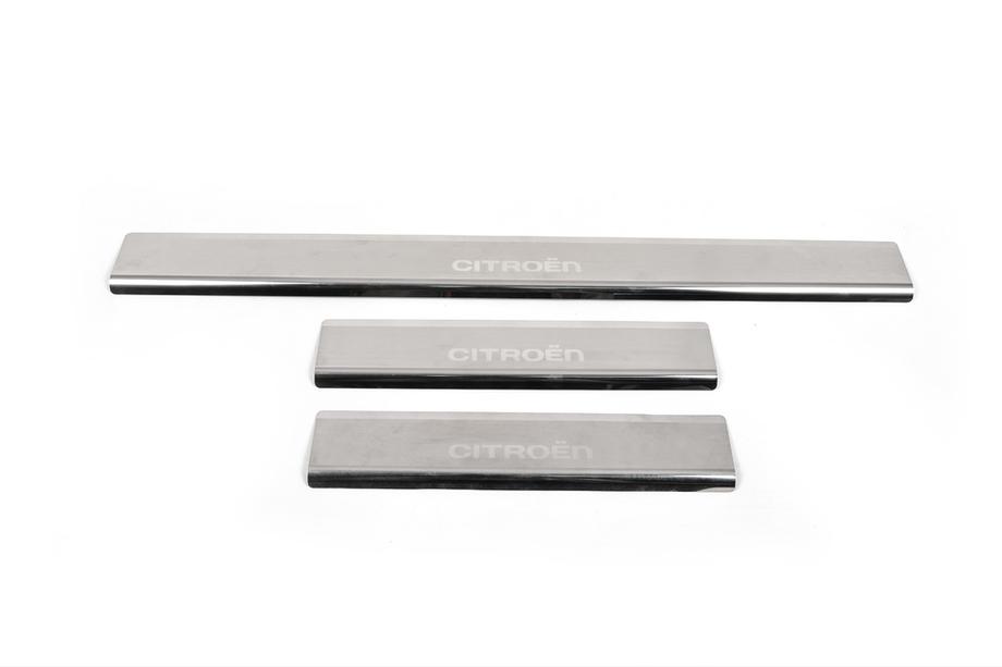 Citroen SpaceTourer 2016- Seuils de Porte Nataniko (3 pcs, Inox) Image