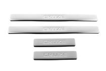 Chevrolet Cruze 2009–2015 Seuils de porte inox (4 pcs, OmsaLine) photo 3