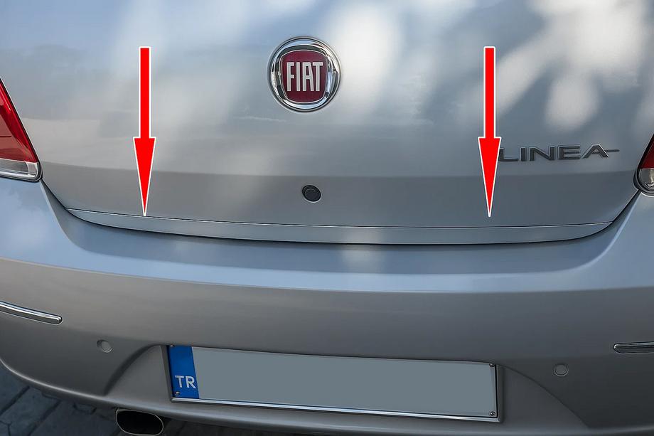 Fiat Linea 2006-2018 Baguette de coffre inox Image