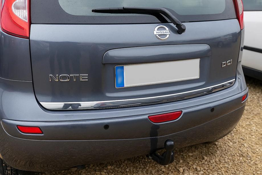 Nissan Note 2004-2012 Baguette de coffre inox Image