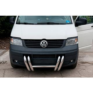 Pare-buffle ST006-03 Calandre (Inox) Volkswagen T5 Transporter 2003-2010 photo 2