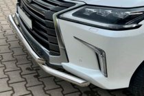 Lexus LX570/450d 2008-2022 Pare-buffle Avant ST014 (2015+, Inox) photo 3